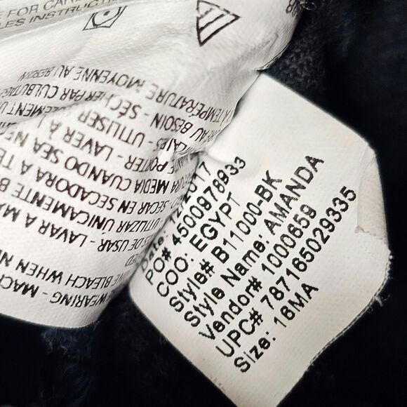 Gloria Vanderbilt Amanda Jeans Size 16 Black Classic High Rise Stretch AS SHOWN - Picture 10 of 10